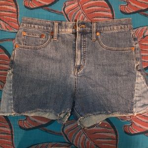 Madewell High Waisted Denim Shorts